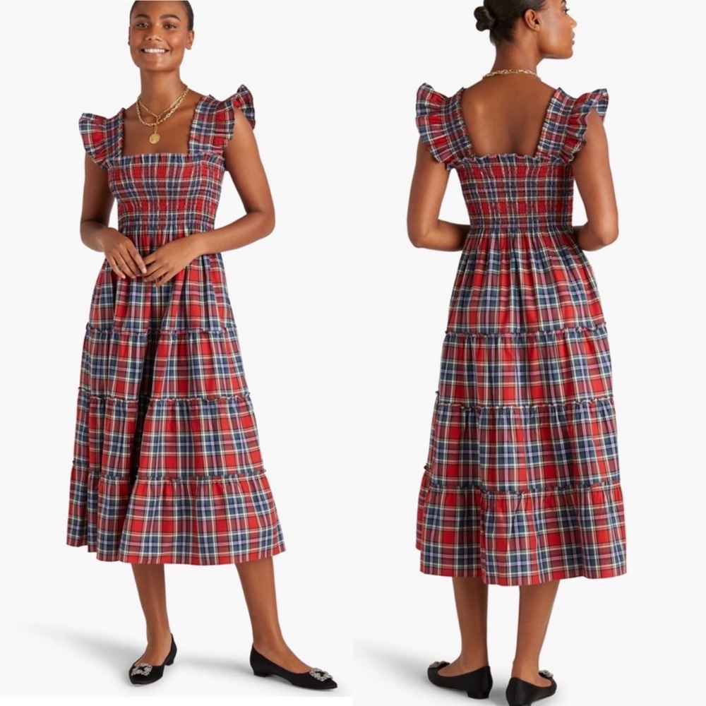 Rare Hill House Ellie Nap Dress Tartan Plaid Gem